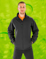 Men's Recycled 2-Layer Printable Softshell Jacket - Image 3