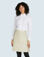 BRUSSELS - Short Recycled Bistro Apron with Pocket