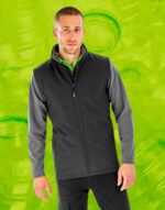 Men's Recycled 2-Layer Printable Softshell B/W