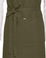 PROVENCE - Crossover Eyelets Bib Apron with Pocket - Image 4