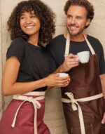 SANTORINI - Contrasted Bib Apron with Pocket - Image 9