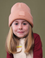 Kids Deep Cuffed Tonal Patch Beanie - Image 2