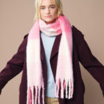 Fluffy Check Scarf
