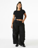 Women's Micro Rib Baby Tee – Image 4