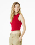 Women's Micro Rib Muscle Crop Tank – Image 5