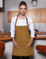 Short Bib Apron Basic with Buckle and Pocket