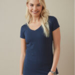 Stretch-T V-neck for women