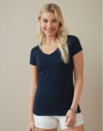 Stretch-T V-neck for women – Image 2