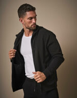 Ribbed Interlock Hooded Full Zip – Image 3