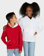Contrast Hooded Sweatshirt Kids – Image 4