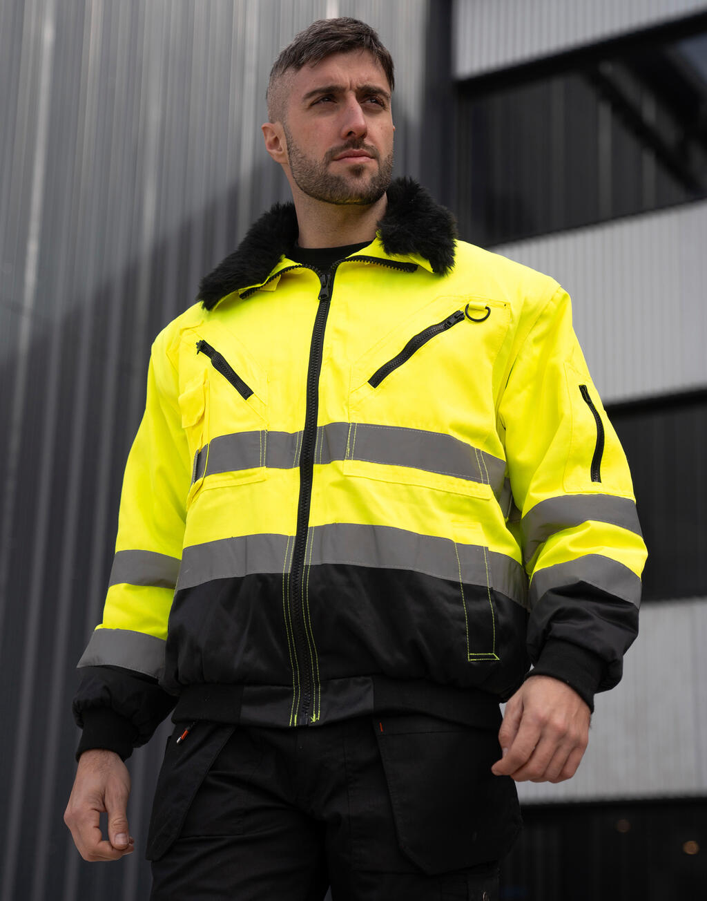 421_13_657_m-2024_01.jpg Hi-Vis Pilot Jacket "Oslo" – Image 1