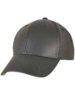 Synthetic Leather Alpha Shape Dad Cap