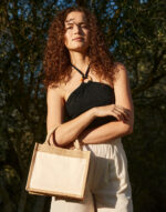 Cotton Pocket Jute Gift Bag – Image 2