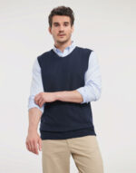 Adults' V-Neck Sleeveless Knitted Pullover – Image 2