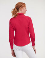 Ladies' LS Fitted Poplin Shirt – Image 3