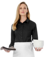 Black Tie LSL/women Poplin Shirt – Image 3