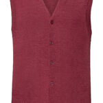 Men's V-Neck Sleeveless Knitted Cardigan