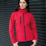 Ladies TX Performance Hooded Softshell Jacket