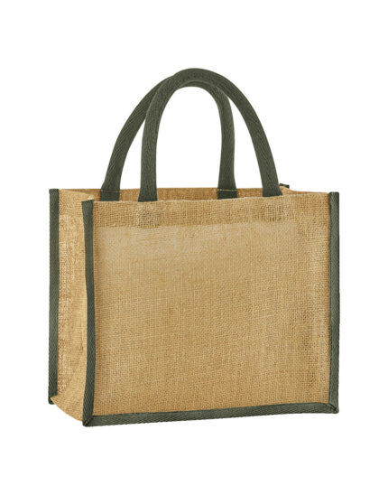 Natural Starched Jute Midi Tote