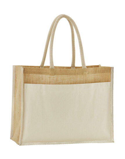 Cotton Pocket Natural Starched Jute Shopper