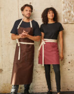 SANTORINI - Contrasted Bib Apron with Pocket – Image 7