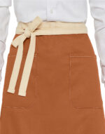 SANTORINI - Contrasted Bistro Apron with Pocket – Image 2