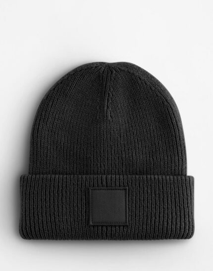 Kids Deep Cuffed Tonal Patch Beanie