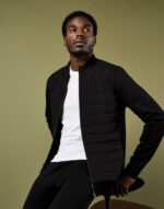 Regular Fit Quilted Full Zip Sweatshirt