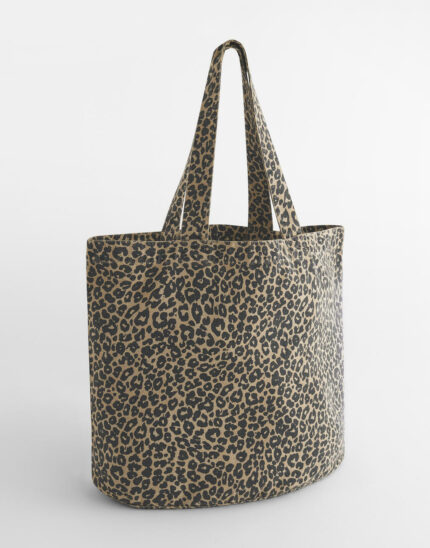 Leopard Print Canvas Shopper