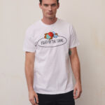 Tshirt Vintage z nadrukowanym logo Fruit (duże)