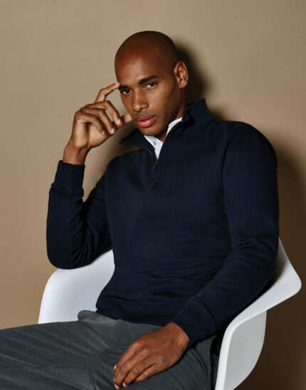 Bluza Regular Fit z krótkim zamkiem