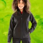 Damski 3-warstwowy Softshell z kapturem