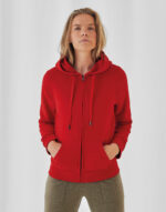 Damska bluza na zamek z kapturem QUEEN