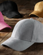 Czapka 6-panelowa Faux Suede - obrazek 2