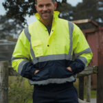 Dwukolorowa kurtka Fluo Bomber