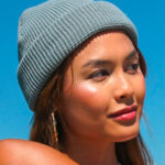Czapka Beanie Yarn Waffle Knit z recyklingu