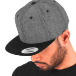 Czapka z daszkiem Chambray-Suede Snapback