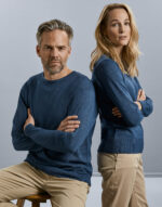 Damski sweter z wycięciem pod szyją - obrazek 4