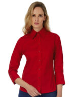 Bluzka Milano/women Popelin Shirt 3/4 sleeves - obrazek 2