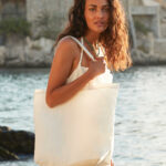 Organiczna torba maxi naturalnie farbowana