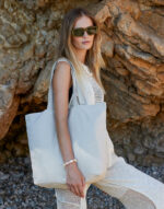 Organiczna torba maxi naturalnie farbowana - obrazek 2