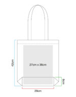Torba organiczna w paski - obrazek 4