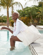 Torba organiczna na zakupy w paski