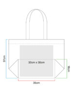Klasyczna torba jutowa na zakupy - obrazek 5