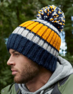 Czapka z paskami Hygge - obrazek 2