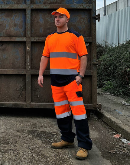 Dwukolorowa koszulka Hi-Vis