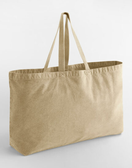 Torba tote oversize garment dyed